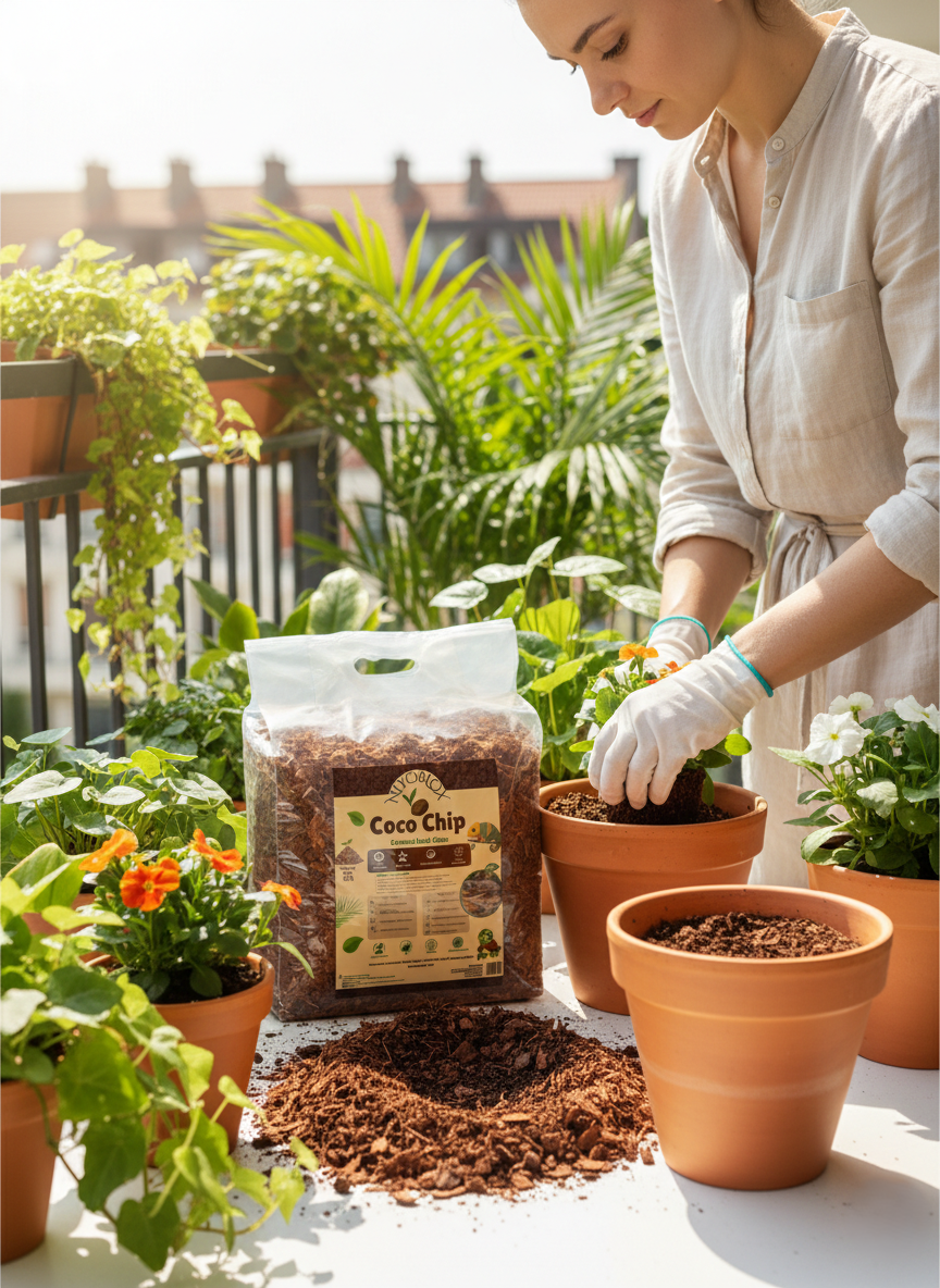 Coco Chips 5kg Blocks for Mulch