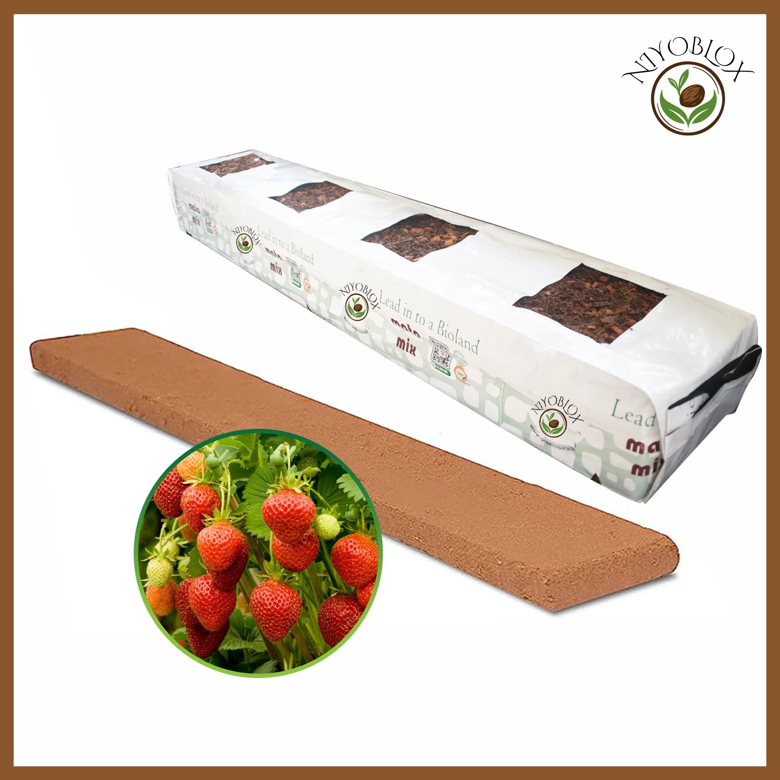 Straw Mix Planter Bag